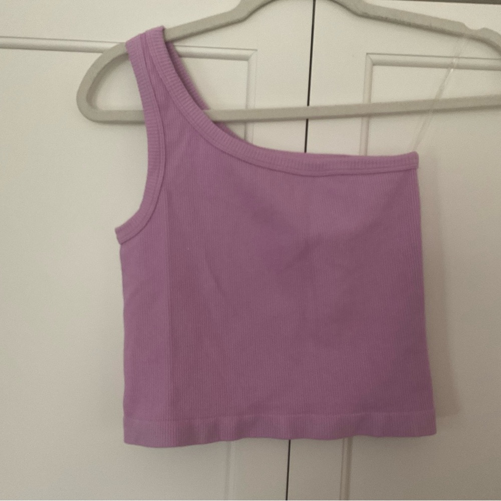 Dry Goods + By Together cropped one shoulder tank Sz M